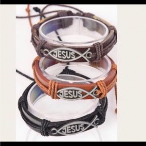 ❤️Leather Jesus Bracelet